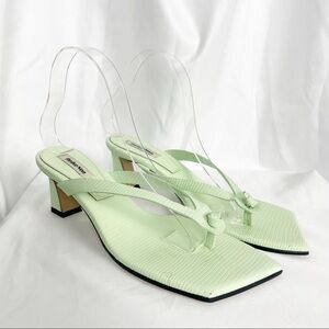 Reike Nen Flip Flop Leather Heeled Sandal Women’s Size 38/US 8